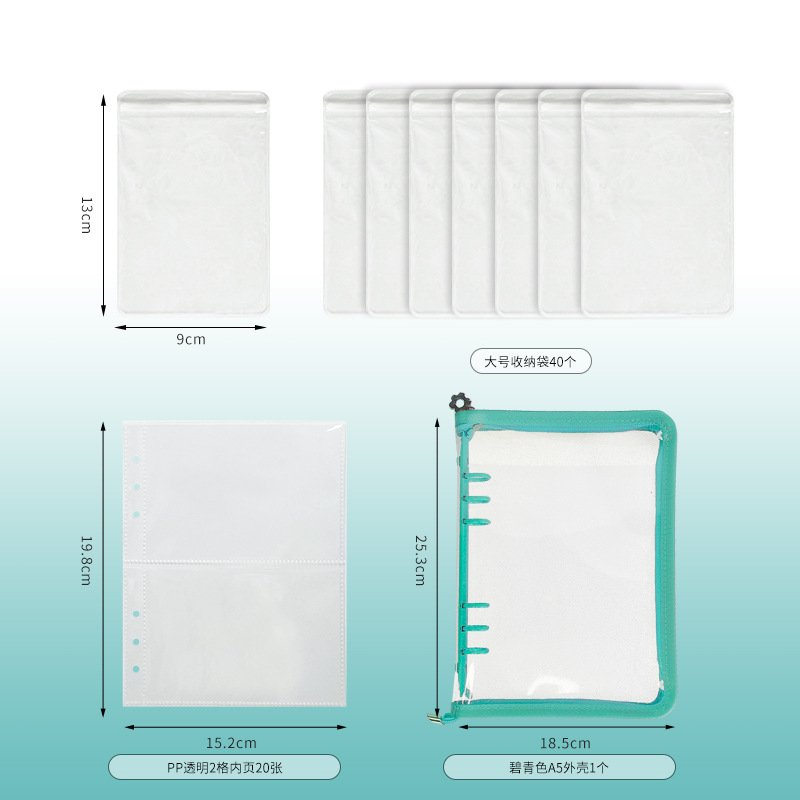 Picture of Anti-oxidation Jewelry Storage Book Earrings Ear Studs Ear Clips Necklace Hand Jewelry Silver Jewelry Sealed Bag Portable Bag Book