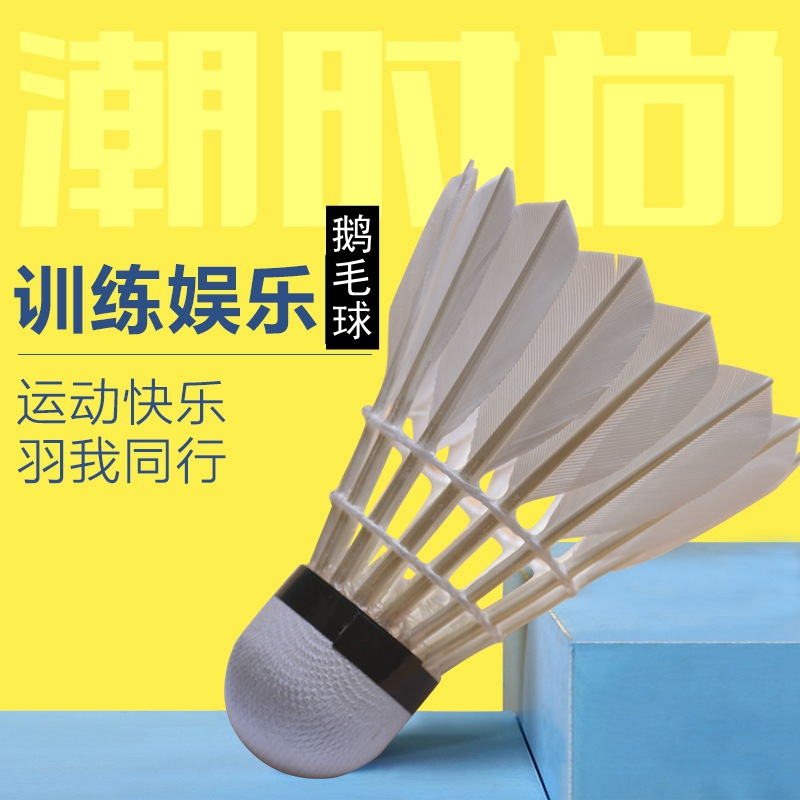 Professional Durable Badminton Training Competition Shuttlecocks, 12 Pieces, Flight Stability, Durable, Wholesale Training Special