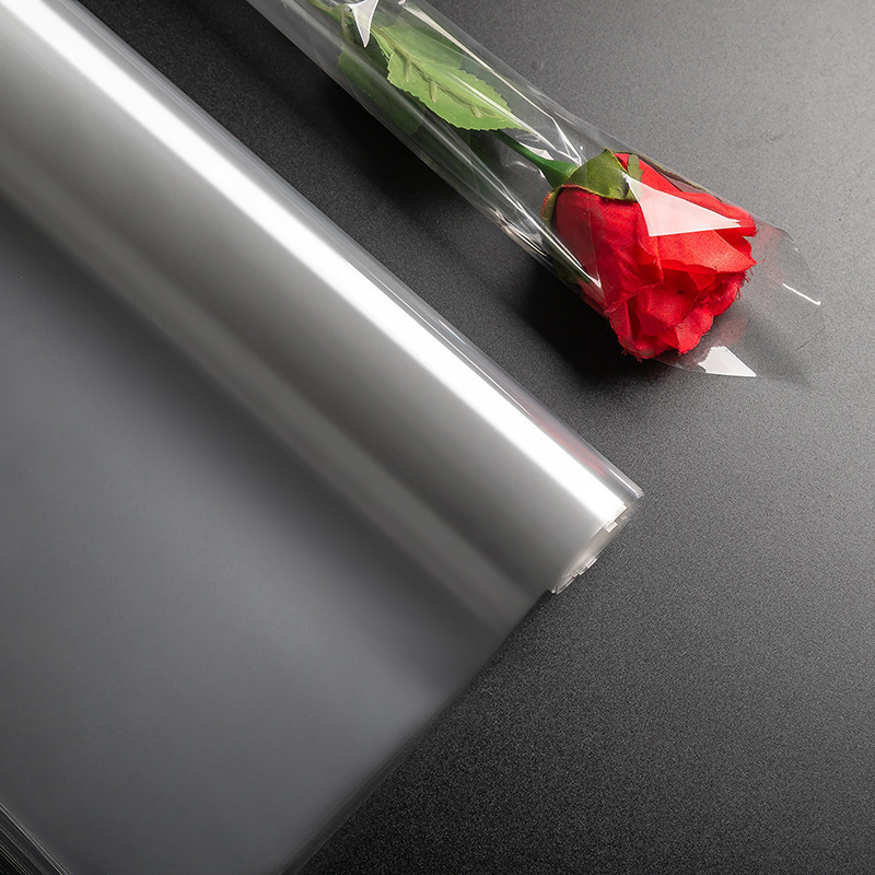 Dustproof transparent wrapping paper floral flower wrapping paper waterproof plastic paper florist bouquet backing material cellophane