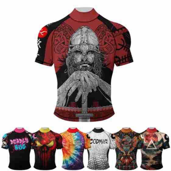 Summer New Sports Leisure High Collar Short Sleeve Sweat-wicking Quick-drying Fashion Exquisite Printing Trend High Elastic High Collar