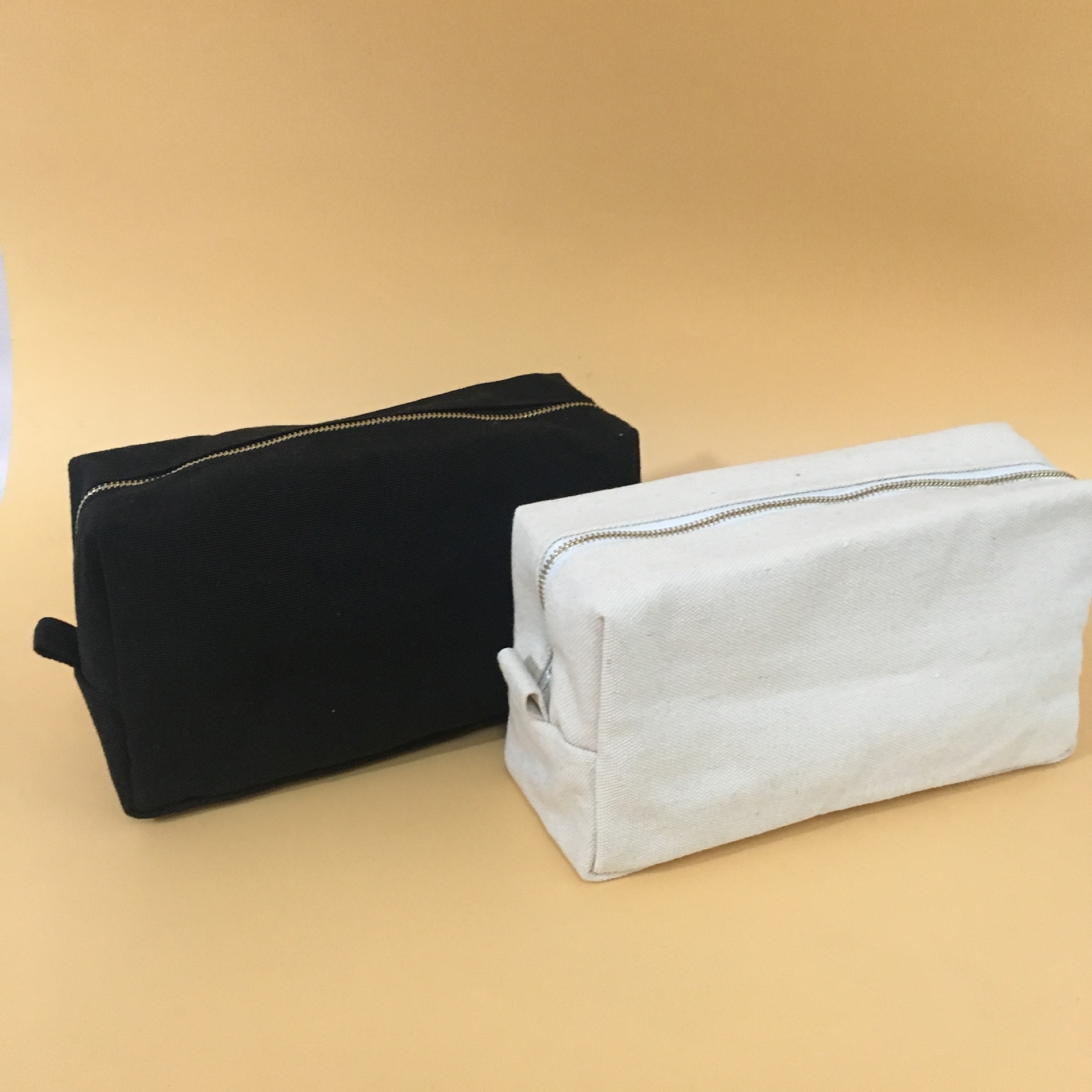 Spot Canvas Bag Cotton Large Capacity Canvas Zipper Bag Cosmetic Storage Canvas Bag Canvas Cosmetic Bag