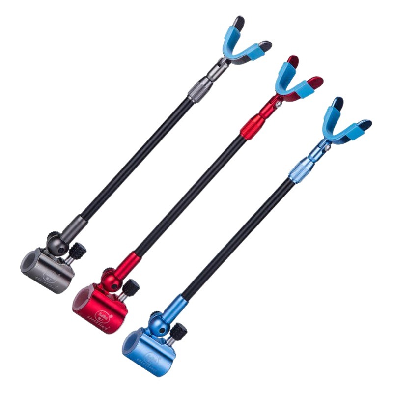 Cylindrical all-metal rear hanging carbon bracket with large fishing rod set lock rod hanging windproof non-slip small antenna
