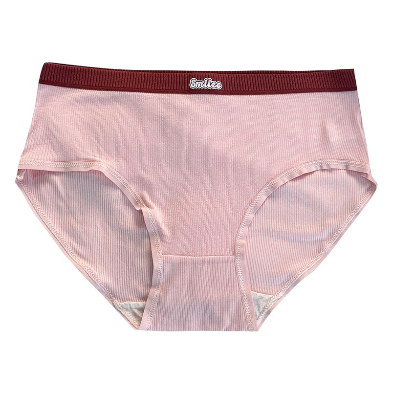 New Japanese Style Letter Modal Underwear for Female Students Korean Style Girls Mid-Waist Comfortable Large Size Women's Briefs