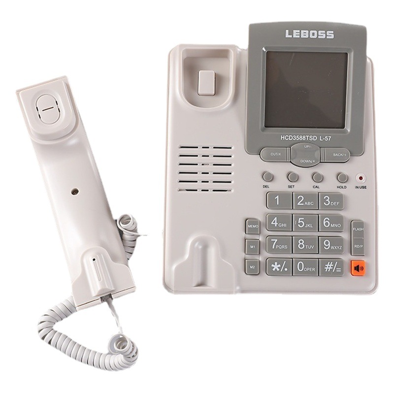 Cross-border landline telephone English large screen telephone HCD telephone printable LOGO telephone
