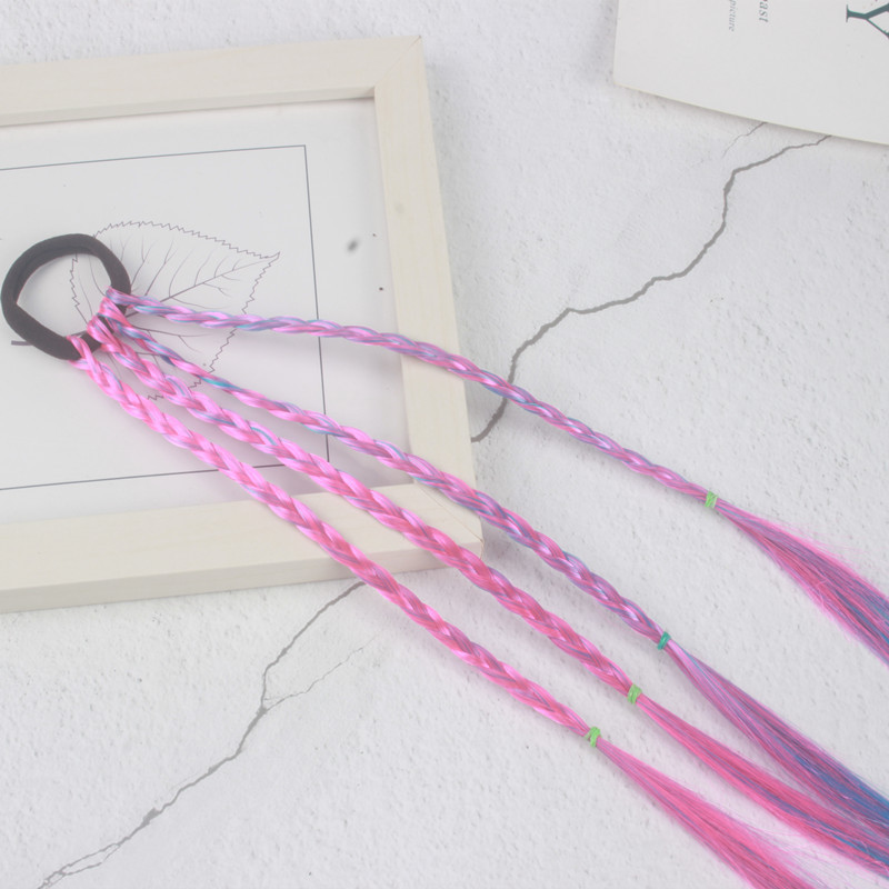 Picture of Hot Selling Colorful Wig Braids Gradient Color High Temperature Silk Braids Wig Hair Band Wholesale