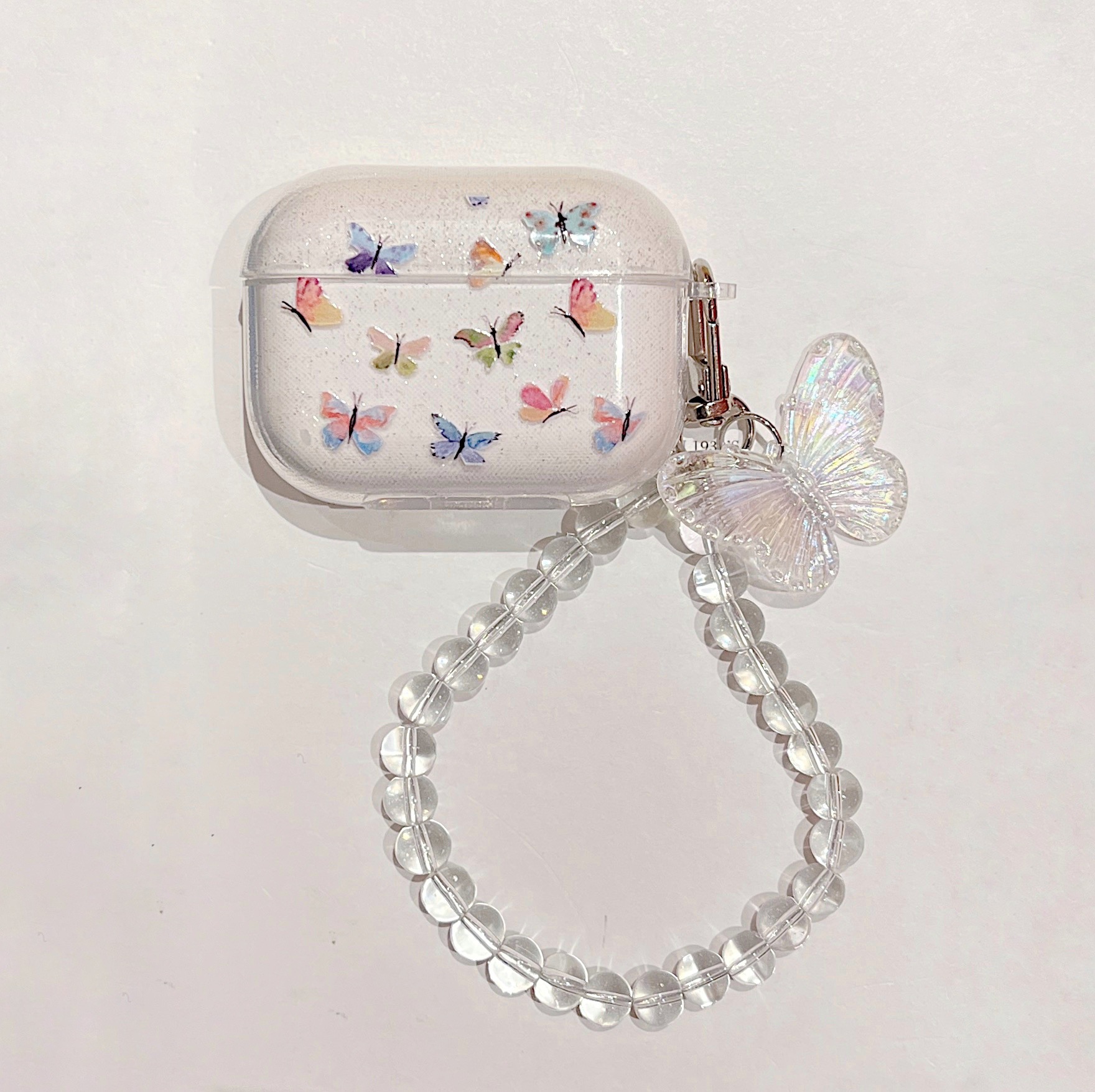 Picture of Glitter Butterfly Printed airpods Pro2 Apple 2 Generation Bluetooth Headphone Case airpods 3 Protective Shell