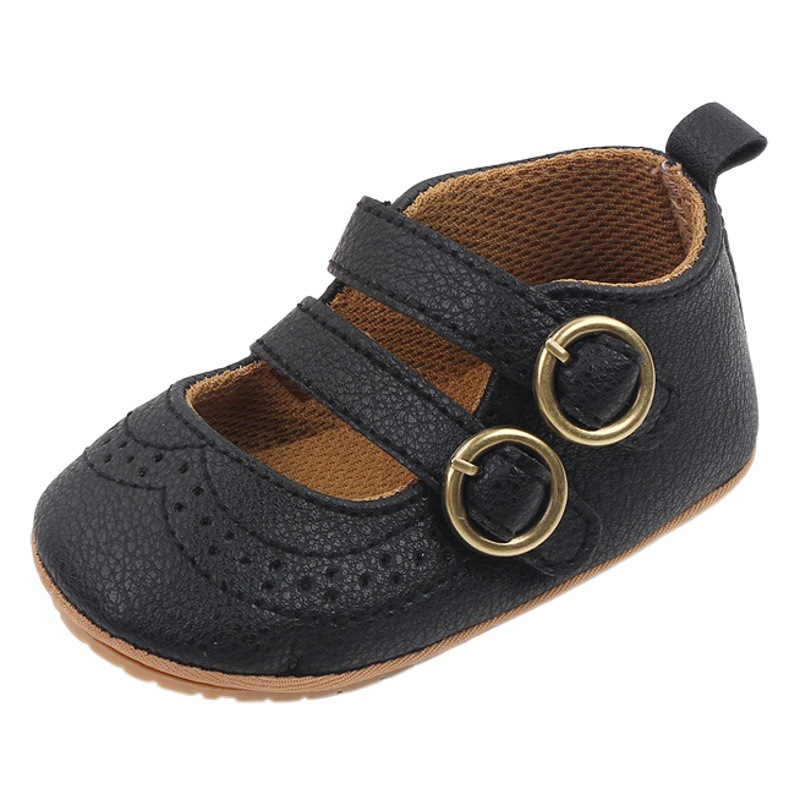 Baby princess shoes British style baby girl small PU leather shoes buckle toddler shoes baby shoes wholesale 2744