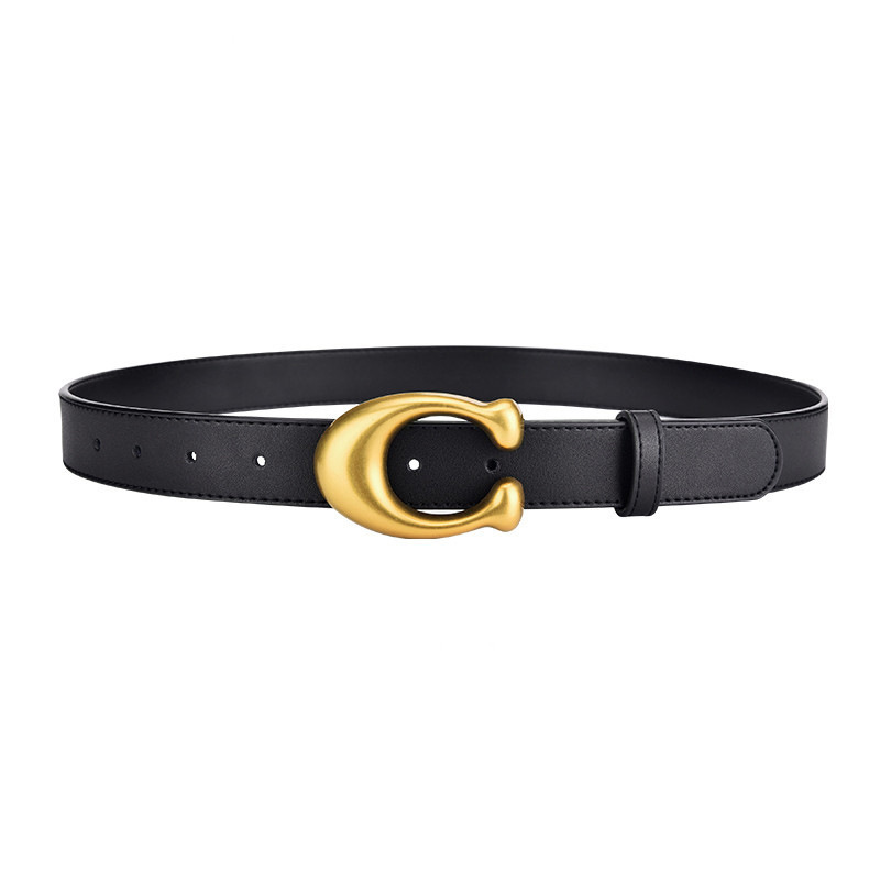 Letter C fashion all-match jeans belt Ins pants belt simple fashion