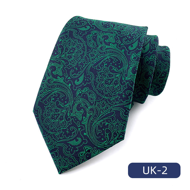 Picture of in stock wholesale men's tie polyester yarn-dyed jacquard fabric business formal wear casual fashion suit accessories