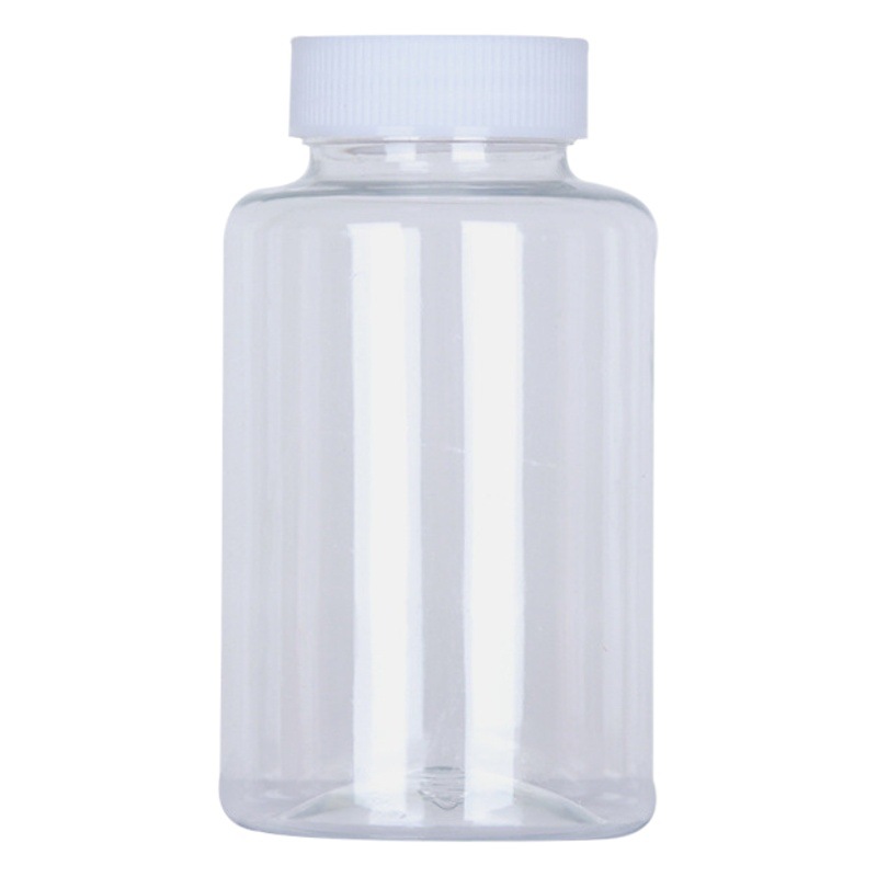 PET Big Mouth Bottle 200 500 ml Transparent Plastic Bottle Sealed Sampling Bottle with Cap Wide Mouth Liquid Sample Sub-pack