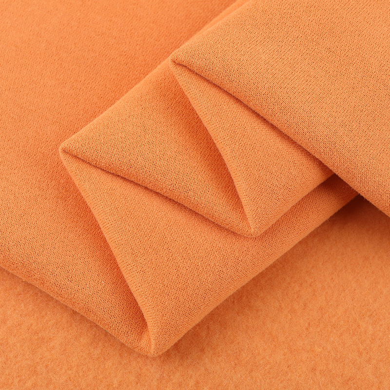 Cvc Fleece Sweatshirt Fabric Knitted Fleece Fabric Expo Fleece Autumn and Winter Sportswear Casual Wear Fleece-Lined and Thickened