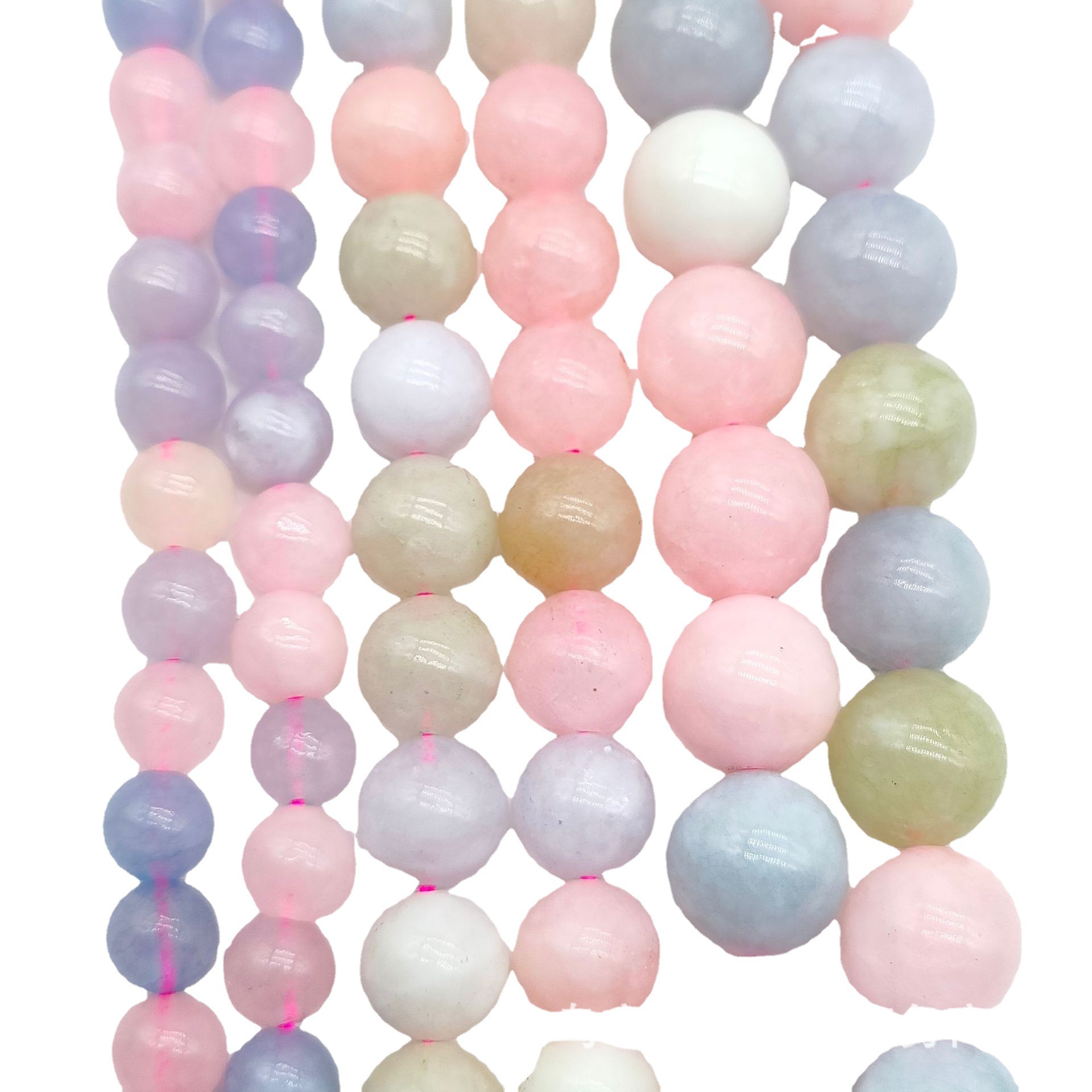 Picture of Domestic Explosions Optimized Morganite Beaded Beaded Handstring Semi-finished Bracelet Necklace DIY Jewelry Accessories Direct Supply