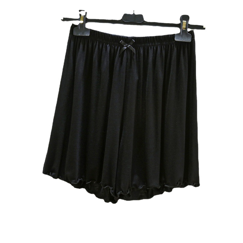 Modal Wide-leg Shorts Women's Summer High Waist Large Size Loose Wood-ear Pants Casual All-match Home Pajama Pants