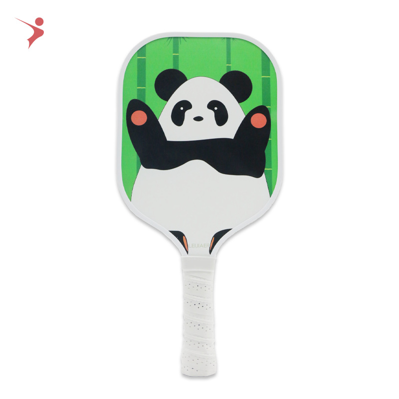 Picture of High-end LEIJIAER children's peak racket board badminton racket light durable panda pattern peak racket