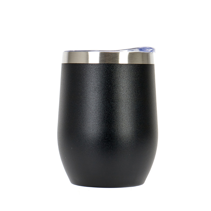 Picture of Cross-border Amazon swig eggshell cup U-shaped egg cup 304 stainless steel double layer 12oz in stock handle red wine cup