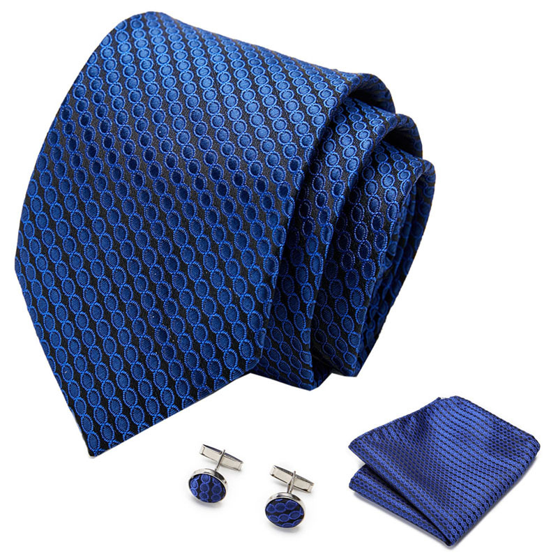 Picture of New Tie in Stock Cross-Border Hot Selling Tie Manufacturer Business Men's Formal Tie Set Ready-Made Fashion Accessories