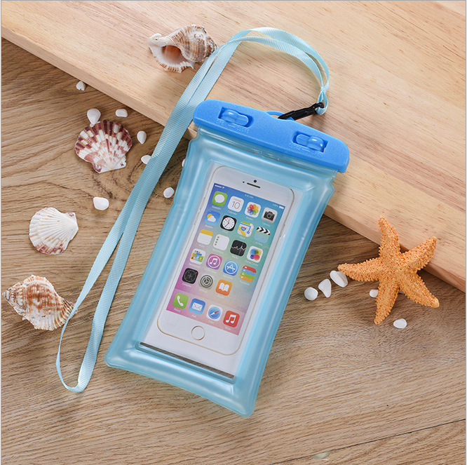 Picture of Airbag Mobile Phone Waterproof Bag Takeaway Rider Special Swimming Hot Spring Touchscreen Rainproof Sealed Bag Fixed LOGO