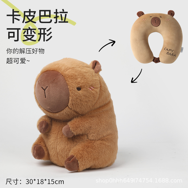 Picture of Penguin U-Shaped Pillow Foam Particle Neck Pillow Cartoon Shape Two-In-One Transformable Pillow Hug Pillow Convertible Neck Pillow