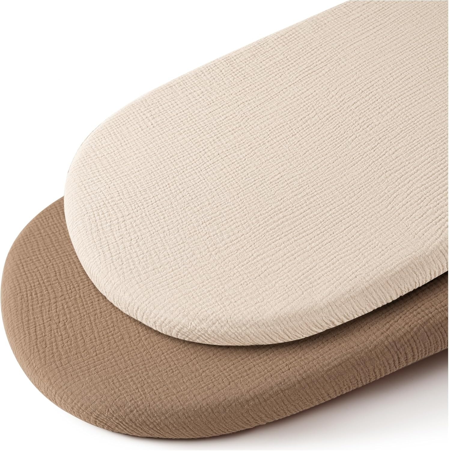 Picture of Cross-border Baby Cradle Bed Cover 2-piece Printed Breathable Skin-friendly Cotton Yarn Cradle Mattress Removable Change Cover