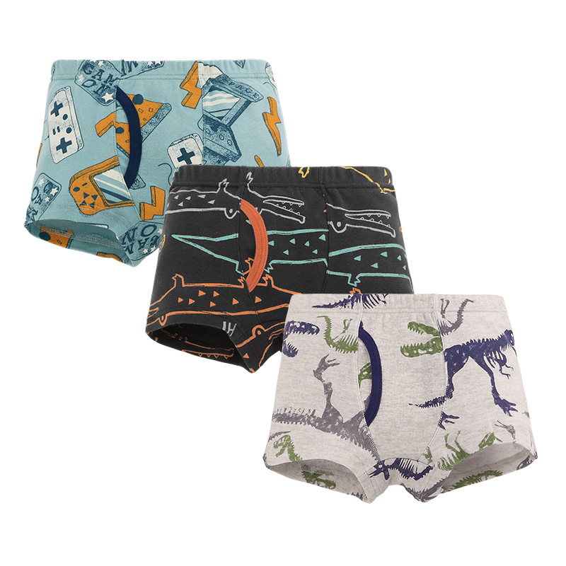 Picture of European and American boys boxer pants threaded cotton children's underwear boys boxer pants baby children's shorts wholesale