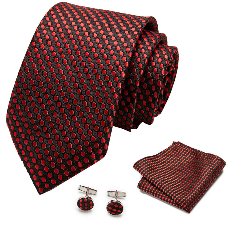 Picture of New Tie in Stock Cross-Border Hot Selling Tie Manufacturer Business Men's Formal Tie Set Ready-Made Fashion Accessories