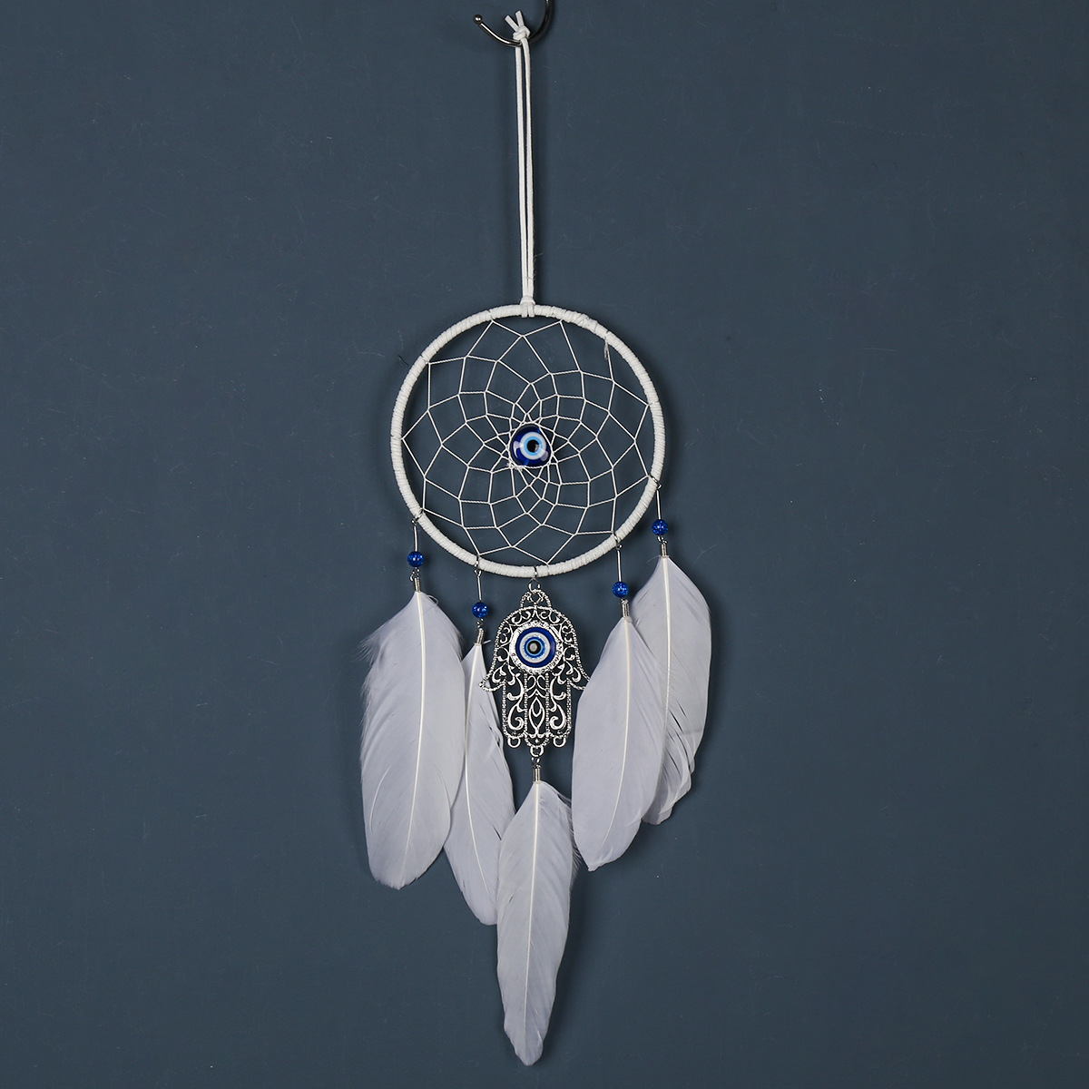 Picture of Devil's Eye Palm Pendant Dream Catcher Pendant Room Layout Hanging Ornaments Hand-woven Creative Birthday Gift