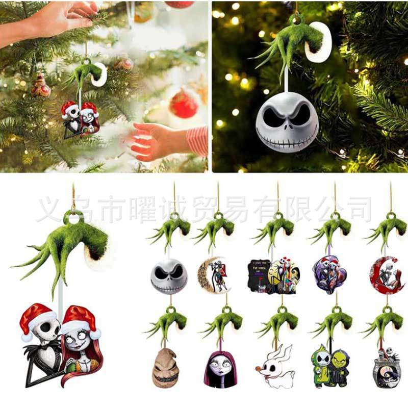 2022 Christmas Night Cry Horror Pendant Christmas Horror Pendant Scary Christmas Pendant Christmas Tree Decoration
