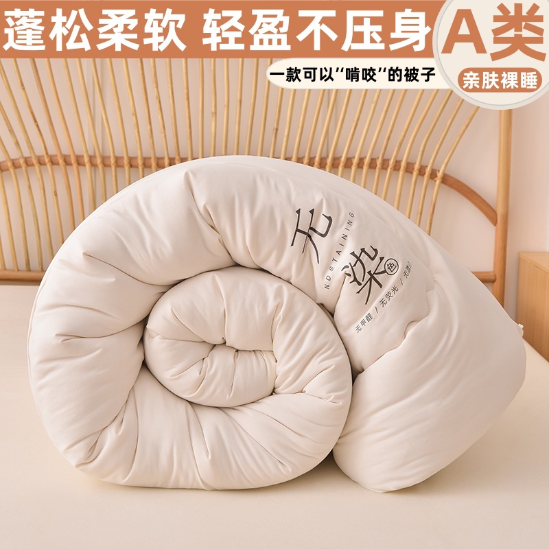 Class A Maternal and Infant Grade Raw Cotton Quilt Soybean Fiber Winter Quilt Spring and Autumn Quilt Thickened Warm Quilt Core Student Dormitory Quilt