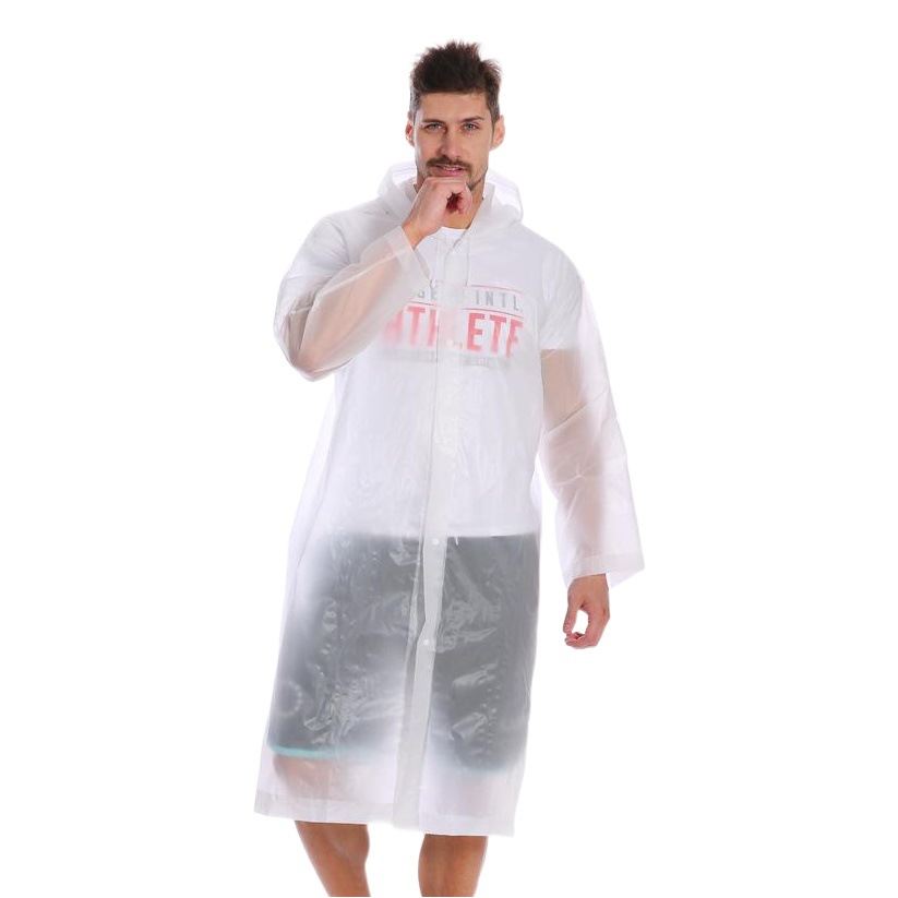 Non-disposable raincoat wholesale poncho adult female long EVA conjoined portable adult transparent thick poncho