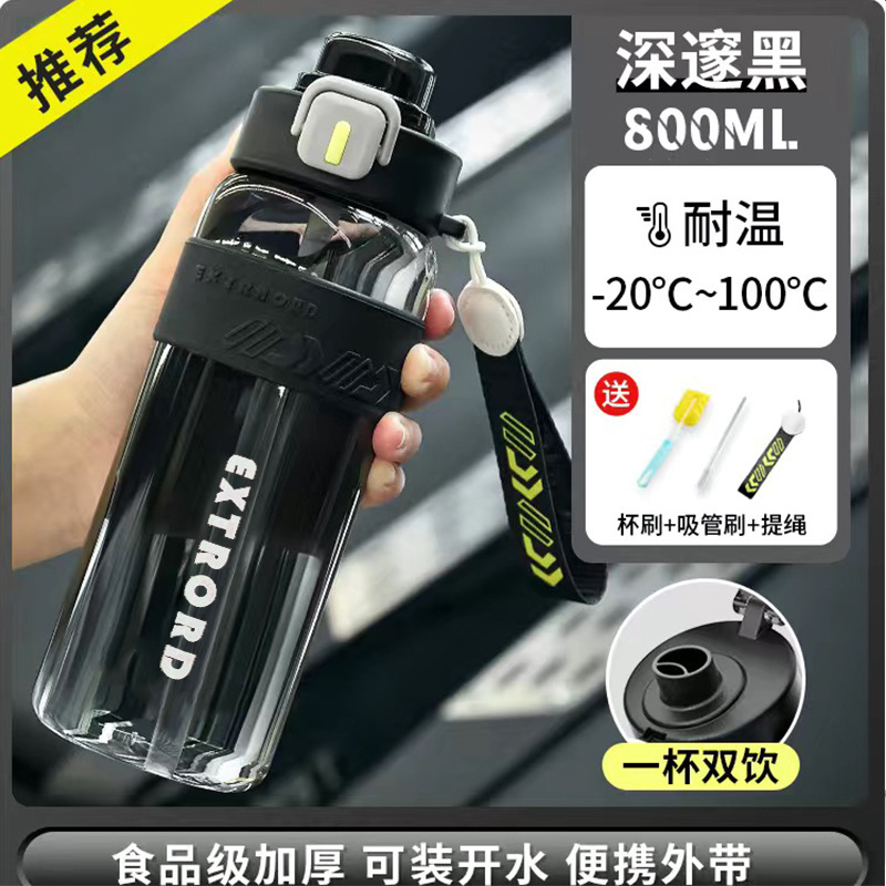 Picture of Sports Water Cup, New Summer Portable High-Temperature-Resistant Fitness Bottle, Outdoor Large-Capacity Water Cup for Male and Female Students