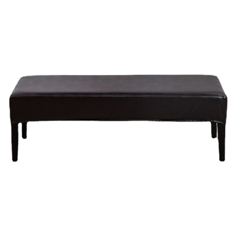 Long Stool Cover Cross-border Piano Elastic Thickened Leather Long Leather Stool Cover Household Hotel Shoe Changing Sitting Stool Cover