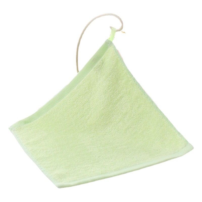[5 Pack] bamboo fiber small square towel baby baby wash towel kindergarten small towel white handkerchief wholesale