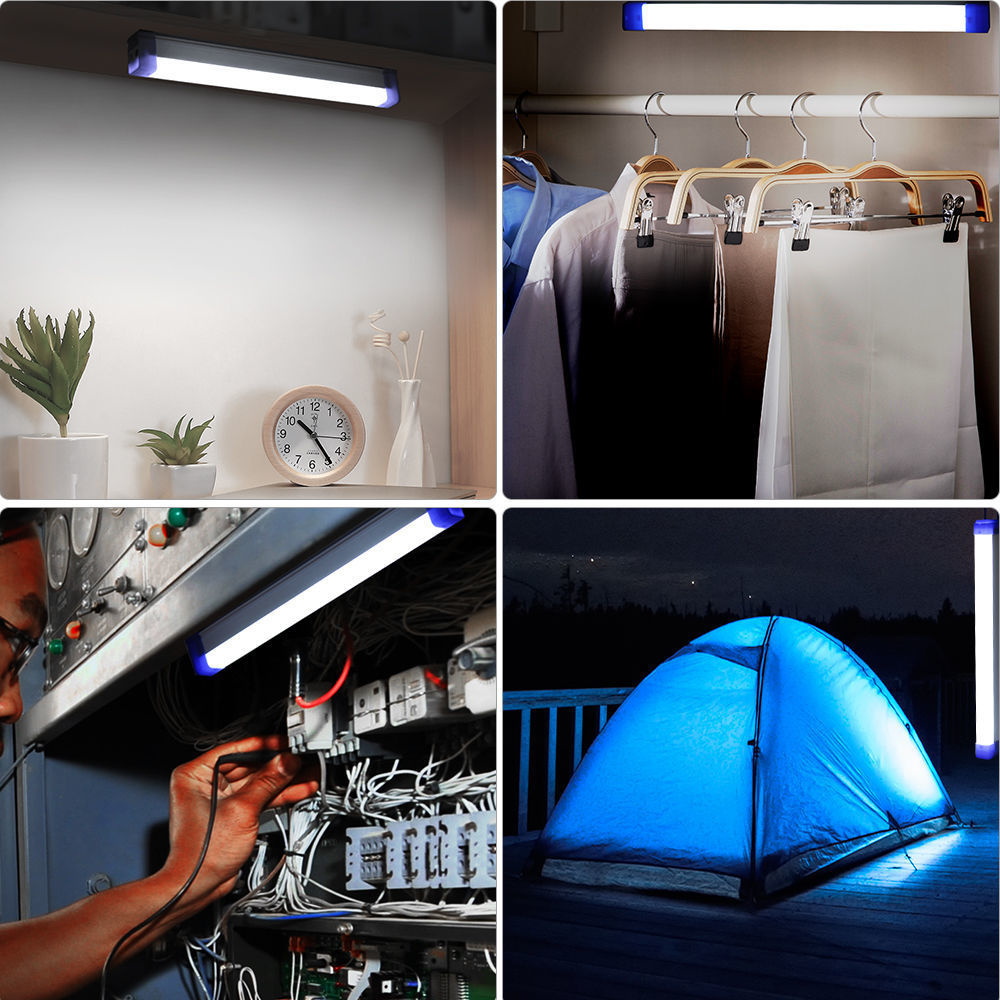 Picture of led emergency light charging night market stall light mobile charging strip magnetic power failure lighting outdoor camping lamp