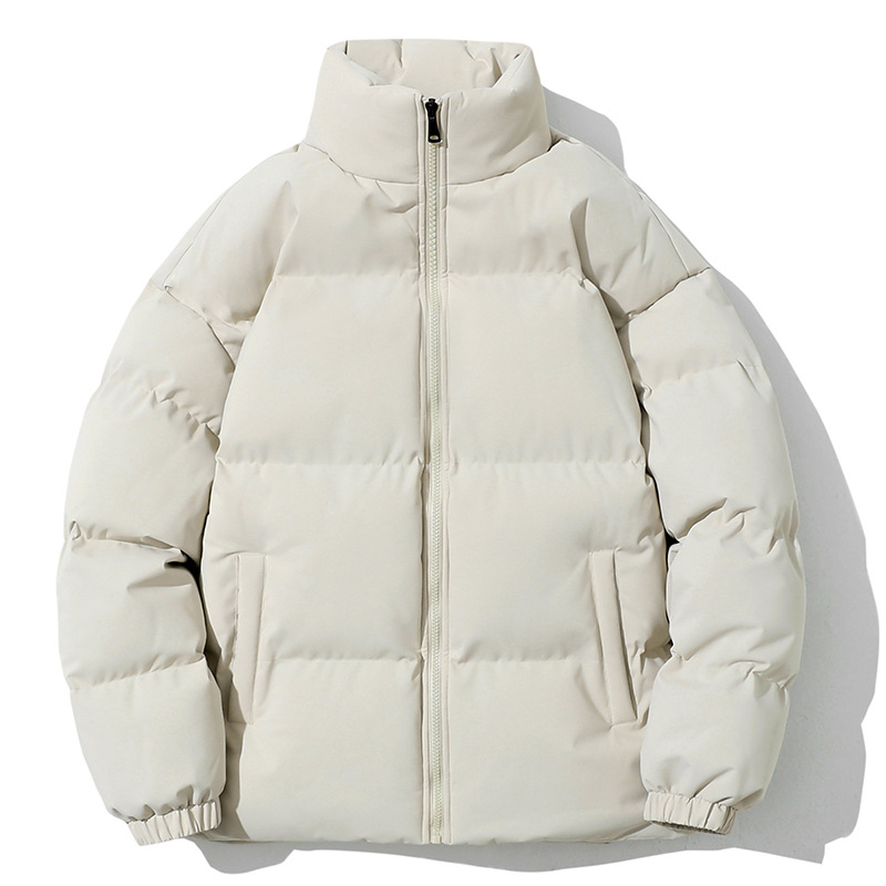 Picture of 2025 Autumn and Winter New Cotton-Padded Jacket Korean Style Stand-Up Collar Slim Fit Couple Versatile Cotton-Padded Jacket Slim Fit Short Jacket Men's Batch