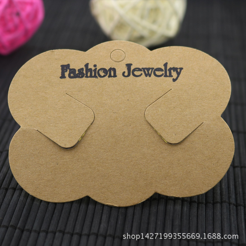 Picture of Kraft paper Korean headdress packaging card jewelry bow hairpin paper card handmade DIY accessories wholesale