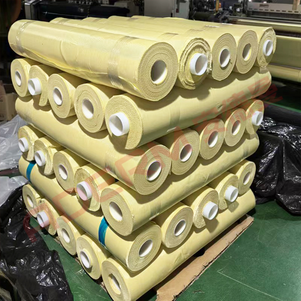 Picture of Customized High-Strength Kevlar Short Fiber Woven Fabric, Wear-Resistant, Cut-Resistant, Flame-Retardant, Fire-Resistant Aramid Fiber Woven Fabric
