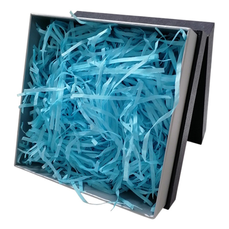 A large number of wholesale thin soft wave straight raffia straw paper wire cosmetic box gift filling paper shredded Dongguan wholesale