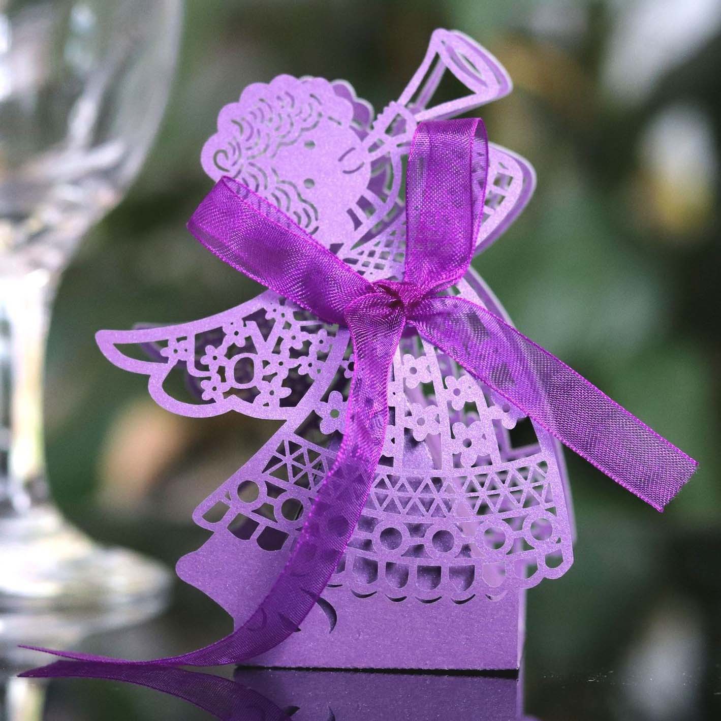 Picture of Direct selling wedding beautiful girl box cutting hollow holiday candy box pink girl chocolate carton wholesale