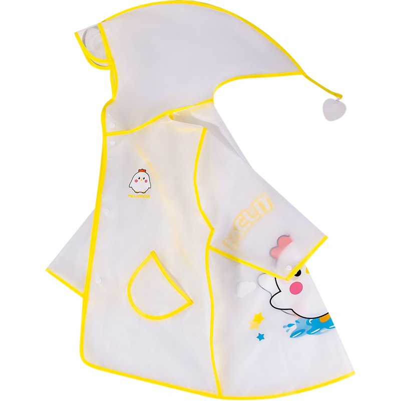 Fawn Millie children's raincoat transparent boy kindergarten cute cartoon primary school students full body baby poncho wholesale