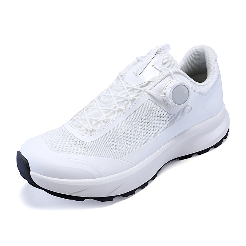 Niaojia Fl Lightweight Mountaineering Outdoor Sports Running Shoes Rotating Button New Men's Shoes Non-Slip Lightweight Breathable Casual Shoes