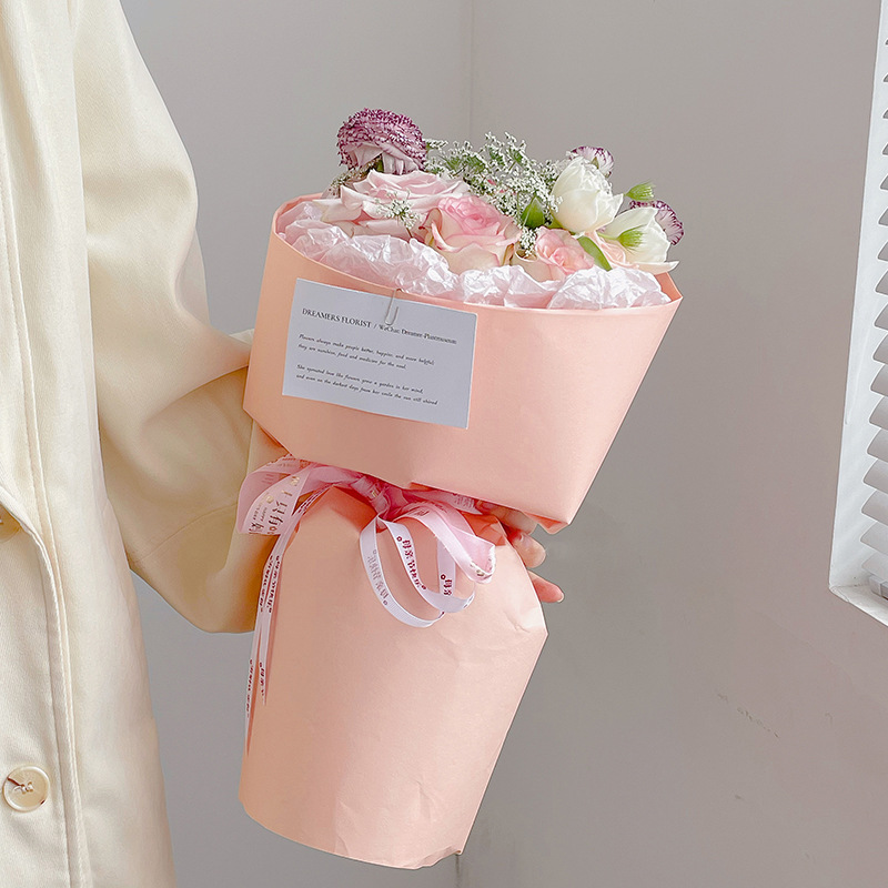 Picture of Solid Color Fenghua Paper Tear Resistant Waterproof Kraft Paper Flower Wrapping Paper Material Valentine's Day Flower Shop Flower Wrapping Paper