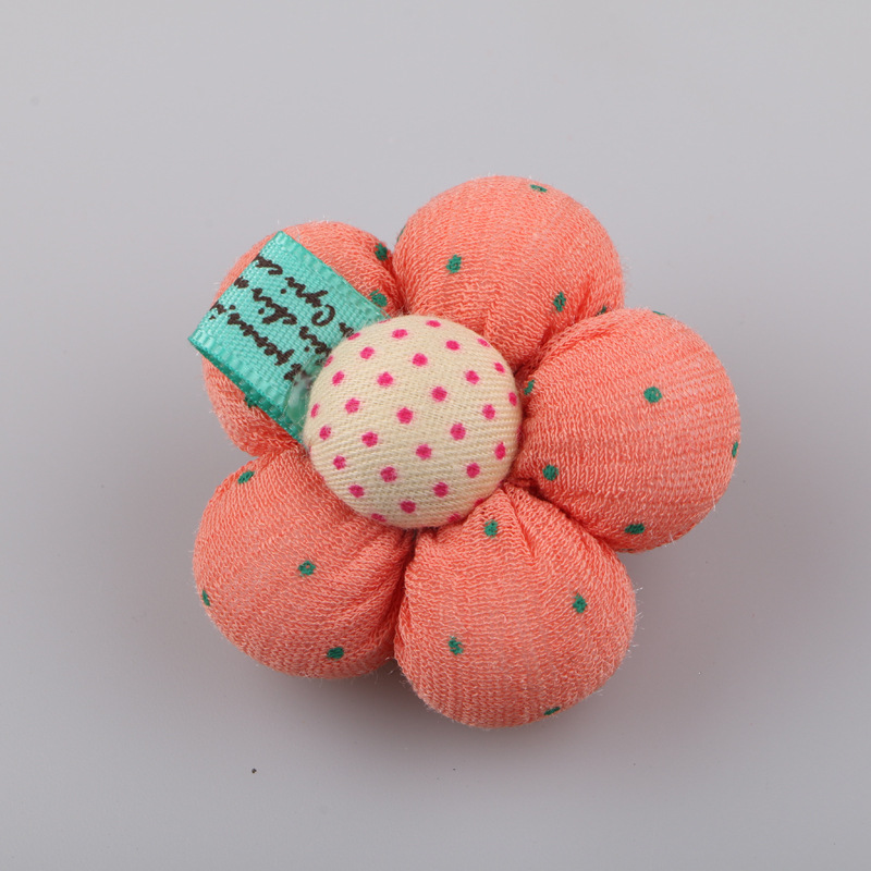 Picture of Handmade DIY jewelry accessories children hair accessories material wholesale baby hairpin fabric pumpkin flower shoes flower decoration