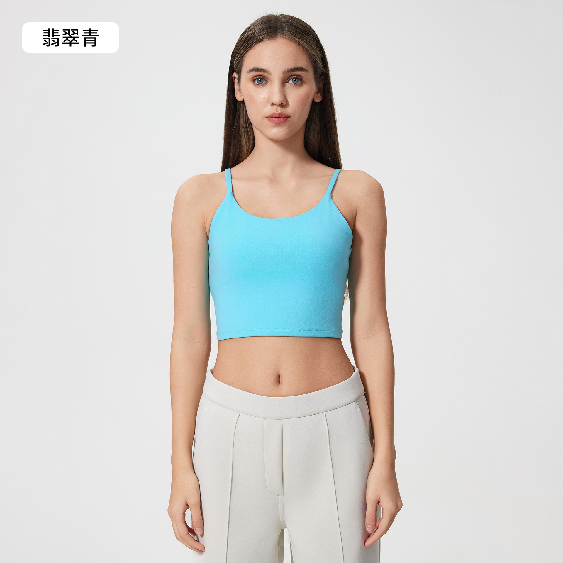 Picture of New Yoga Top Women's Sports Underwear with Chest Pad Thin Belt Beauty Back Fitness Vest Sling Yoga Clothing C5238