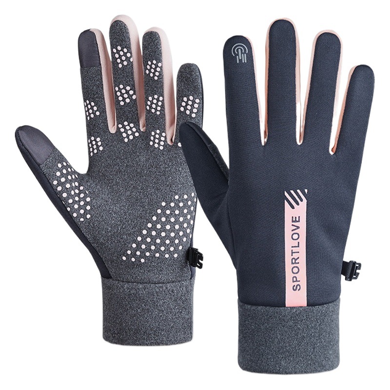 Warm Gloves for Women in Winter Cycling Electric Bikes Fleece-Lined and Thickeneded Windproof Touch Screen Gloves for Men in Winter Cycling to Protect Against Cold