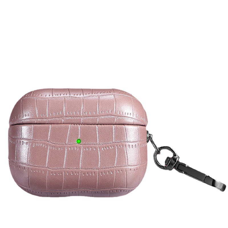 Picture of For Airpods leather case PU crocodile pro protective shell 2 generation Apple wireless Bluetooth headset cover