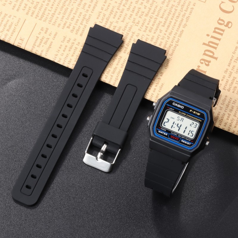 Picture of Foreign Trade Hot Selling Soft Silicone Strap for Cassifight F91 AQ-S810W Watch Band Waterproof Silicone 18mm