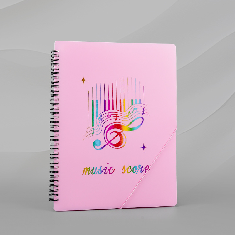 Picture of A4 File Clip Student Music Essential Storage Book Transparent Insert Piano Score Modifiable Piano Folder