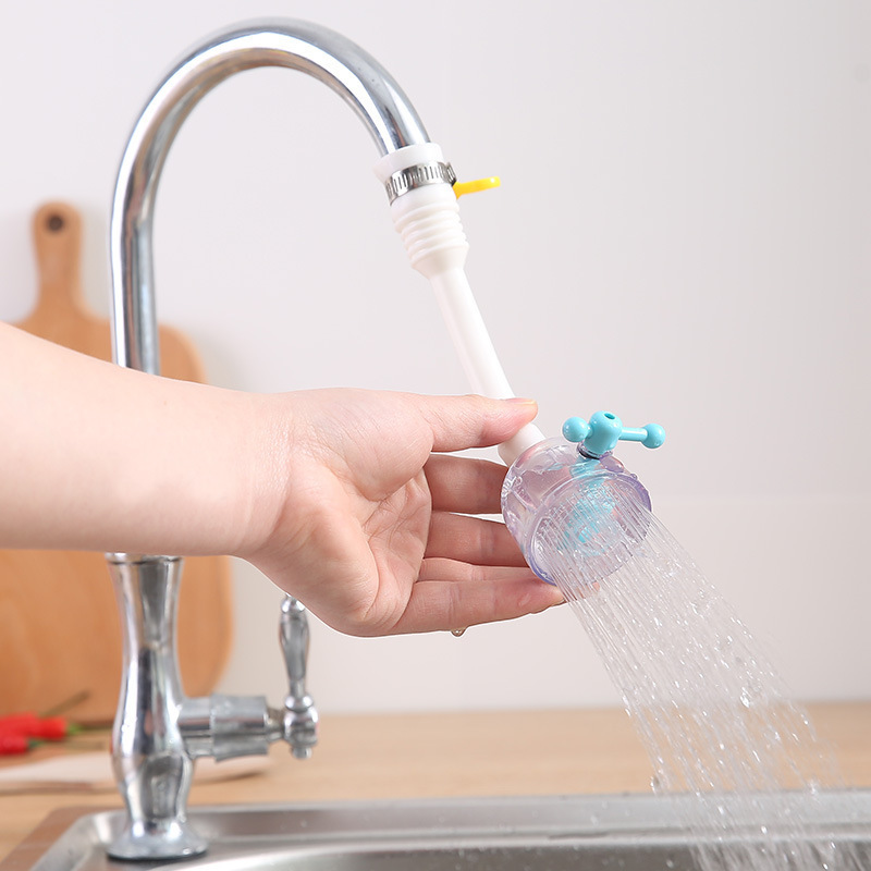 Picture of Faucet filter nozzle splash-proof Universal Tube extension extender hose universal adapter nozzle-Proof Kitchen