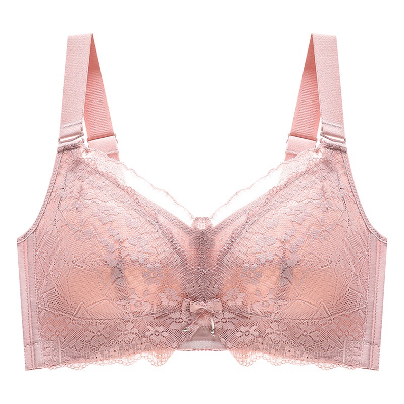 Women's ultra-thin large chest and small plus size adjustable bra push up breast correction anti-sagging bra