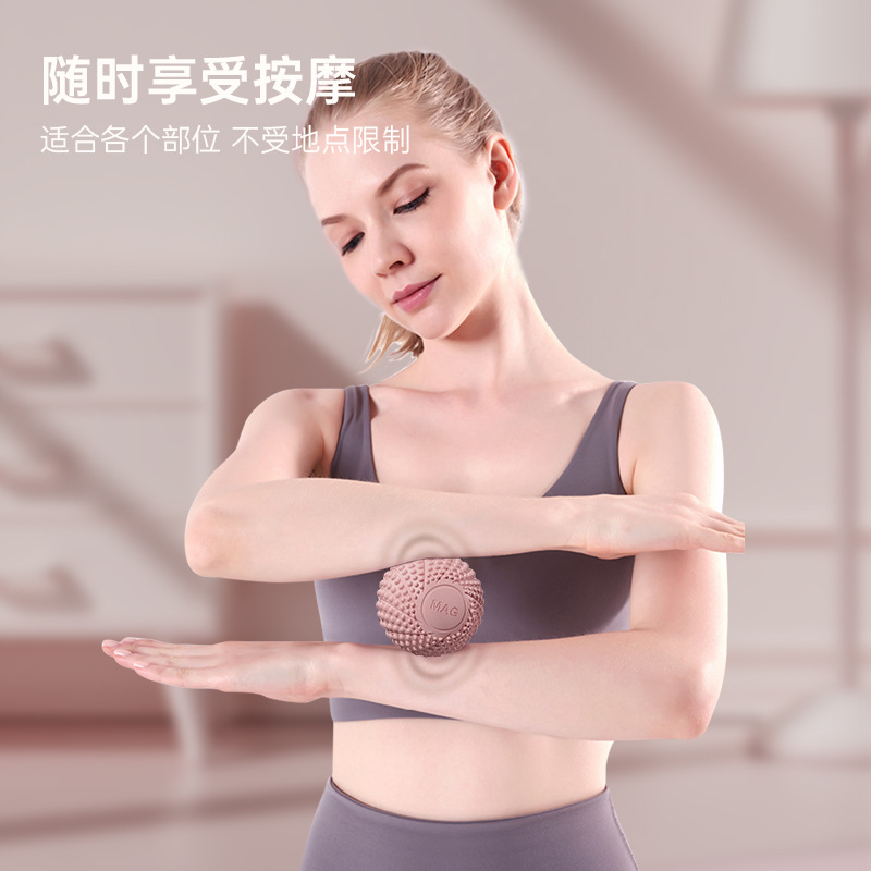 Picture of Massage Ball Fitness Muscle Relaxation Hedgehog Ball Hand Plantar Fascia Ball Back Neck Stretching Yoga Peanut Ball